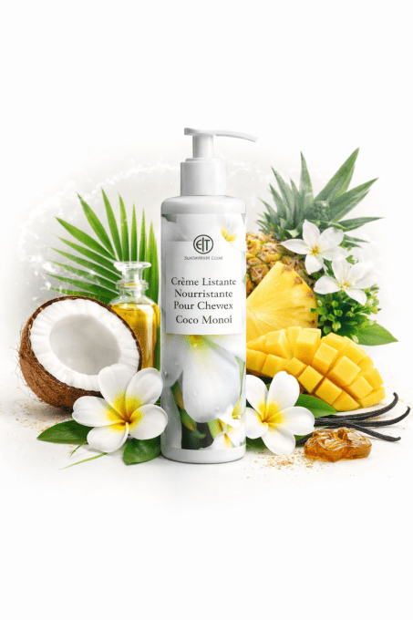 Crème Lissante Nourrissante Pour Cheveux Coco Monoi - 250ml