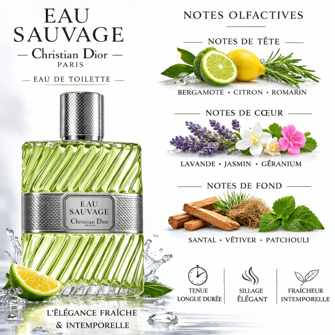 Parfum Homme Dior Eau Sauvage EDT 50ml