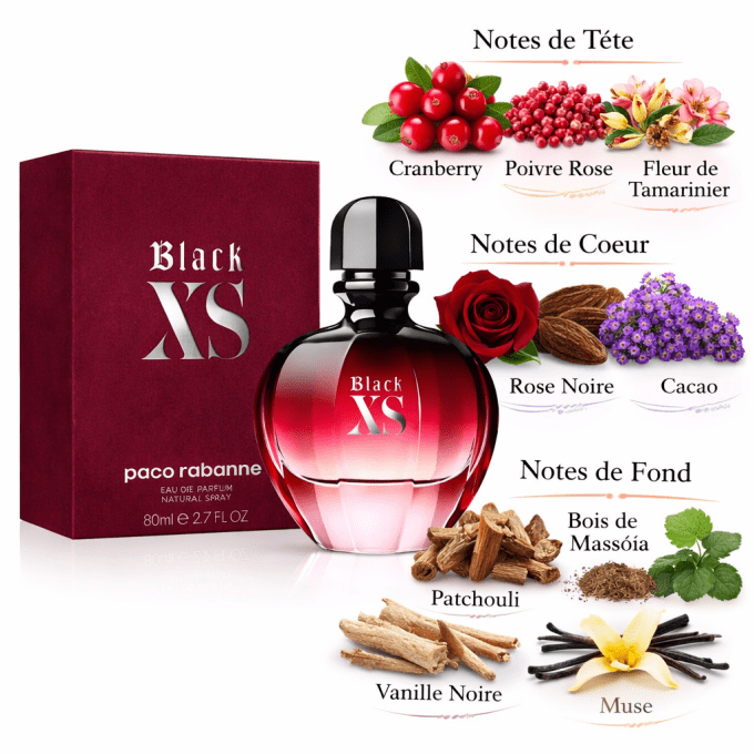 Parfum femme Black XS PACO RABANNE 80ml