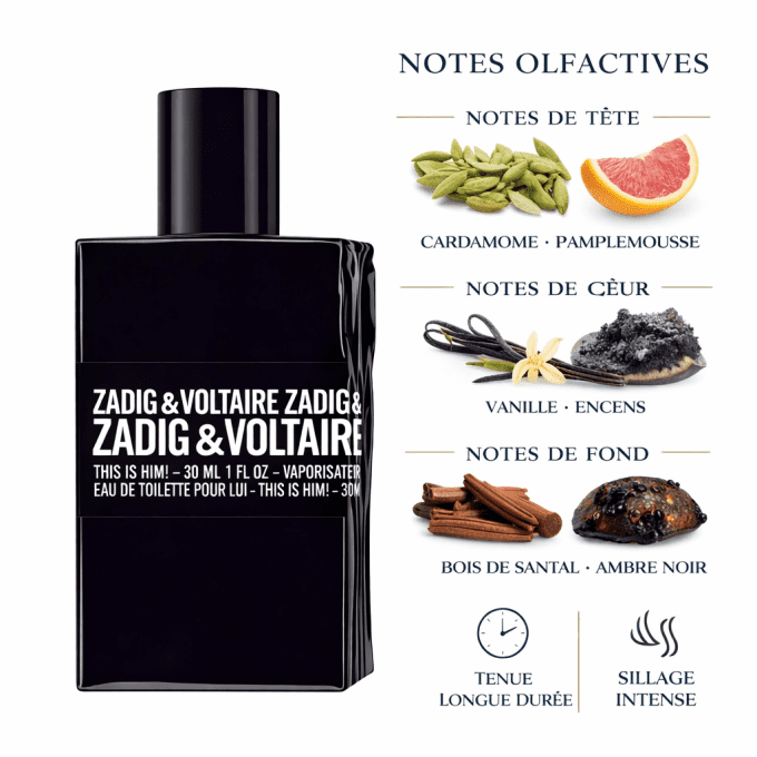 Parfum Homme This is him ! ZADIG & VOLTAIRE EDP 30ml